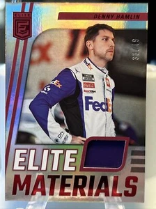 2023 CHRONICLES NASCAR ELITE MATERIALS RED DENNY HAMLIN SHEET METAL RELIC 26/49 - Picture 1 of 2