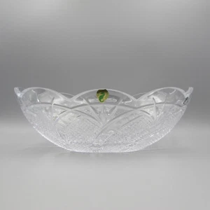 Waterford Fine Cut Crystal SEAHORSE Large Boat / Oval Bowl - Bild 1 von 3