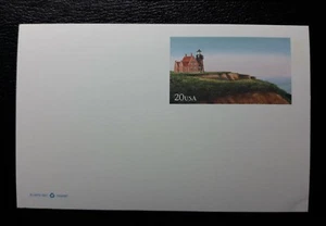 U.S. Scott #UX306, 1999 20c, Postal Card, Mint, Block Island Lighthouse,  F-VF - Picture 1 of 3
