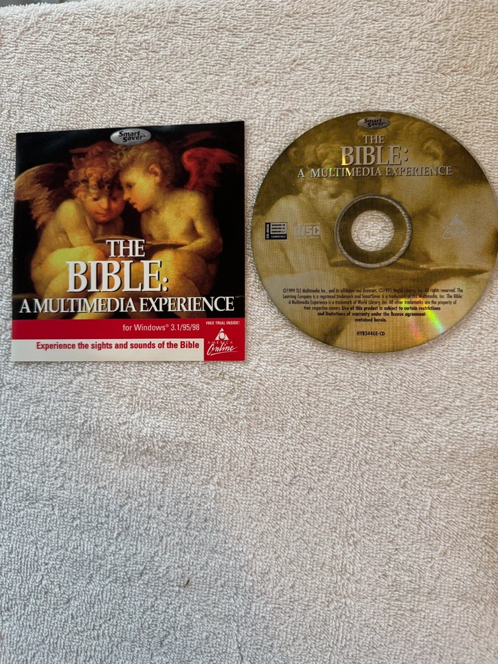 The Bible: A Multimedia Experience (PC 1999) CD & INSTALL BOOKLET!!! - Image 1 of 1