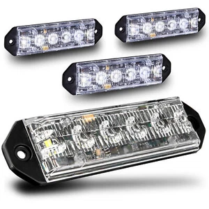 Cabezal de luz estroboscópica LED intermitente de advertencia de emergencia 4 piezas - Imagen 1 de 8