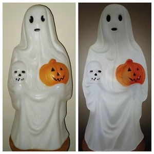 Vintage Empire Halloween Ghost Skull Pumpkin 23"H Light Up Blow Mold - Picture 1 of 19