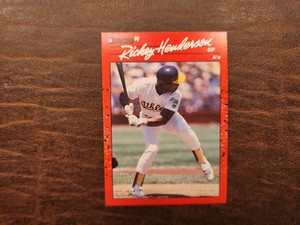 1990 Donruss Rickey Henderson, HOF, # 304 Oakland A's