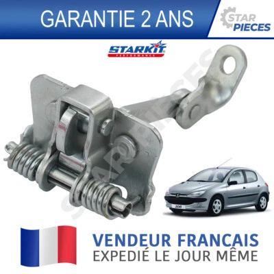 ARRET TIRANT LIMITEUR CHARNIERE DE PORTE AVANT GAUCHE PEUGEOT 206 1998-2013 - Immagine 1 di 4