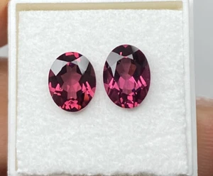 Facettiertes RHODOLITH Pärchen(1.59 cts.) Faceted Rhodolite , Tansania - Picture 1 of 2