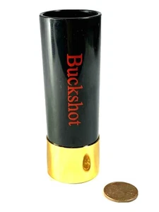 12 Gauge Shotgun Sized Buckshot Shot Glass Black Shotgun Shell Shaped Shot Glass - Picture 1 of 9