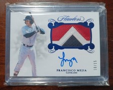 2018 Panini Flawless Sapphire /15 Francisco Mejia RPA Rookie Patch Auto RC 👀 👀