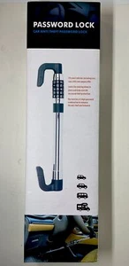 Car Steering Wheel Steering & Brake Pedal Lock Bar Anti Theft Password Lock - Picture 1 of 6