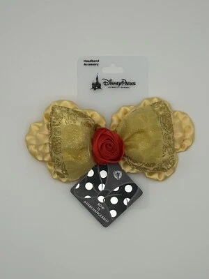 Orejas del Parque Disney Arco Intercambiable Bella La Bella y la Bestia Princesa Amarillo Foto 1 de 2