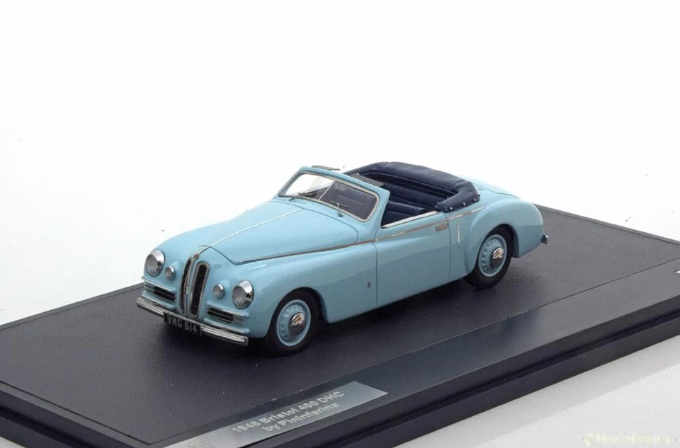 Bristol 400 DHC Cabriolet 1948 Pininfarina Blu Chiaro Matrix MX40204-101 1/43 - Immagine 1 di 3