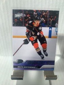 2023 24 Upper Deck Series 1 Young Guns Rookie # 230 Nikita Nesterenko
