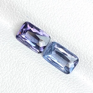 Natural Spinel Gem Mismatch Pair 1.81 Cts Cushion Cut Loose Gemstone For Jewelry - Picture 1 of 9