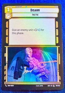 Star Wars Unlimited Spark of Rebellion Disarm FOIL Common Card - Picture 1 of 2