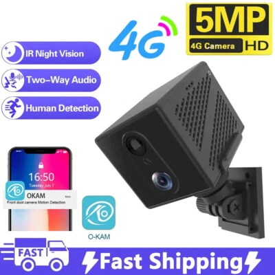 Wireless 4G SIM/WiFi Security Camera 6X Zoom Motion Sensor Night Vision IP Cam - Image 1 of 4