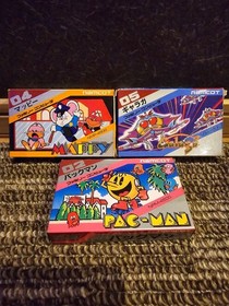 Pac-Man Mappy Galaga Famicom Cartridge Used Tested