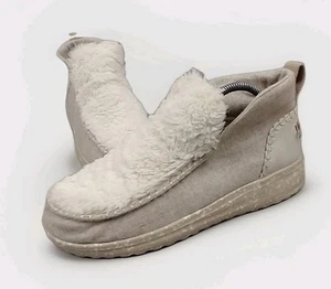 Hey Dude Mujer’s 10 Denny Marshmallow Dream Boot Zapato Sherpa  - Imagen 1 de 13