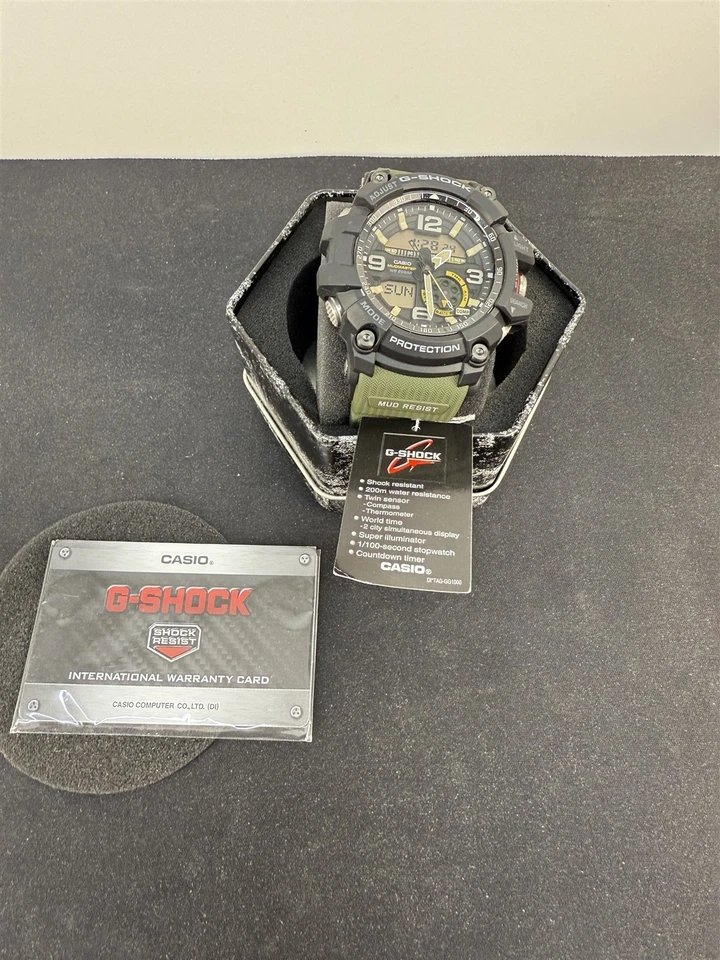 Casio Men's GG-1000-1A3CR G Shock Analog-Digital Display Quartz Green - Image 1 of 4