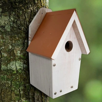 Audubon Nantucket White Coppertop Bluebird House Foto 1 de 4