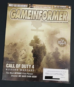 Game Informer June  2007 Call Of Duty 4 Modern Warfare Issue #170 PS3, Xbox 360 - Bild 1 von 2