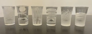 SALVIATI Venezia Bicchieri da Vodka geätzte Kristall Schnapsgläser Set (6) - Bild 1 von 3