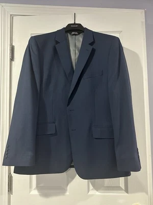 Traje de rendimiento de viaje Haggar ajuste a medida 44S azul Foto 1 de 4