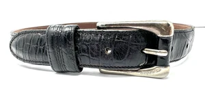 Joan & David Embossed Calfskin Woman's Belt Small Buckle Made in Italy - Picture 1 of 12