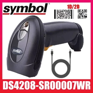 NUEVO Motorola Zebra DS4208 Escáner de Código de Barras Láser 1D 2D Lector de Imágenes Símbolo USB - Imagen 1 de 9
