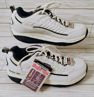 Sketchers Shape-Ups XT Hombres Talla 10 Zapatos Blanco/Azul Marino Caminar Fitness 52000 Nuevo Foto 1 de 4