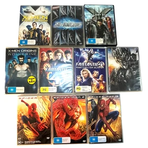 10x Marvel Movies Bundle Lot [DVD]- Fantastic 4, Spiderman, X-men, Transformers - Picture 1 of 8
