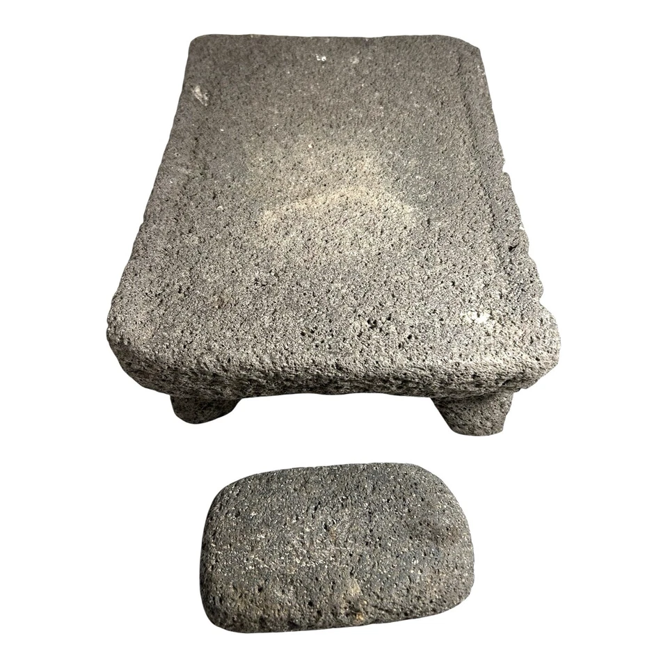 Antiguo metate y mano mesoamericano (pesado) Foto 1 de 4