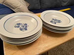 9 Pfaltzgraff Yorktowne Rand Suppenschüsseln 8,25" Salatschüsseln Steinzeug 5 Top Zustand - Bild 1 von 8