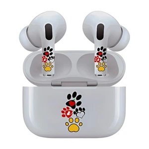 AirSkins for AirPods Pro & Pro 2, Colorful Paws Design Decals, Scratch-Resistant - Picture 1 of 7