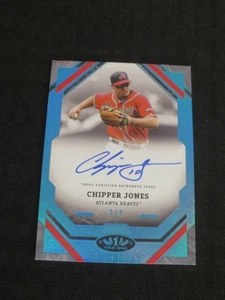 2025 Topps Tier One Chipper Jones Atlanta Braves 1 de 1 autógrafo 1/1    - Imagen 1 de 2