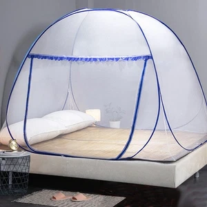 Portable Bed Mosquito Net Automatic Pop-Up Foldable Netting Tent Breathable Net - Picture 1 of 17