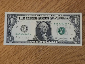 2013 B RARE DUPLICATE FORT WORTH $1 STAR NOTE UNC/GEM B05936206* 1 OF 3 Cons SER - Picture 1 of 5