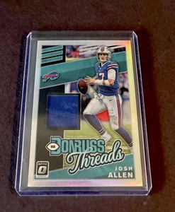 2019 Panini Donruss Optic - Donruss Threads Prizm Josh Allen -Bills Super Bowl? - Picture 1 of 2
