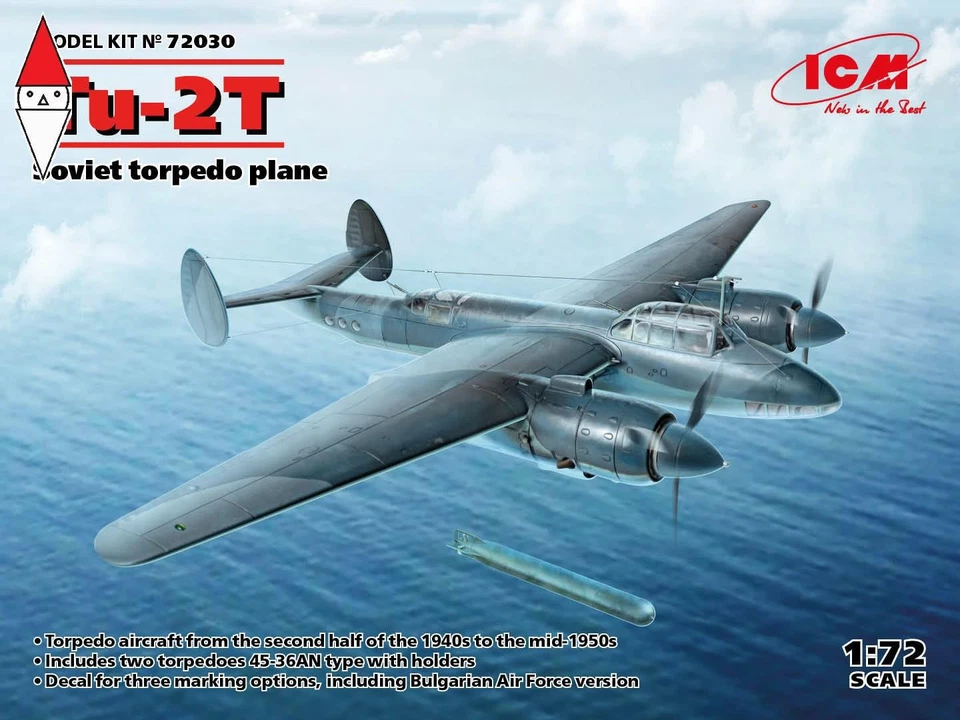 ICM 1/72 TU-2T SOVIET TORPEDO PLANE - Immagine 1 di 1