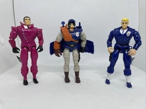 Cops N Crooks Longarm Sgt Mace Buttons MacBook Figure Lot of 3 Hasbro Vintage - Picture 1 of 10