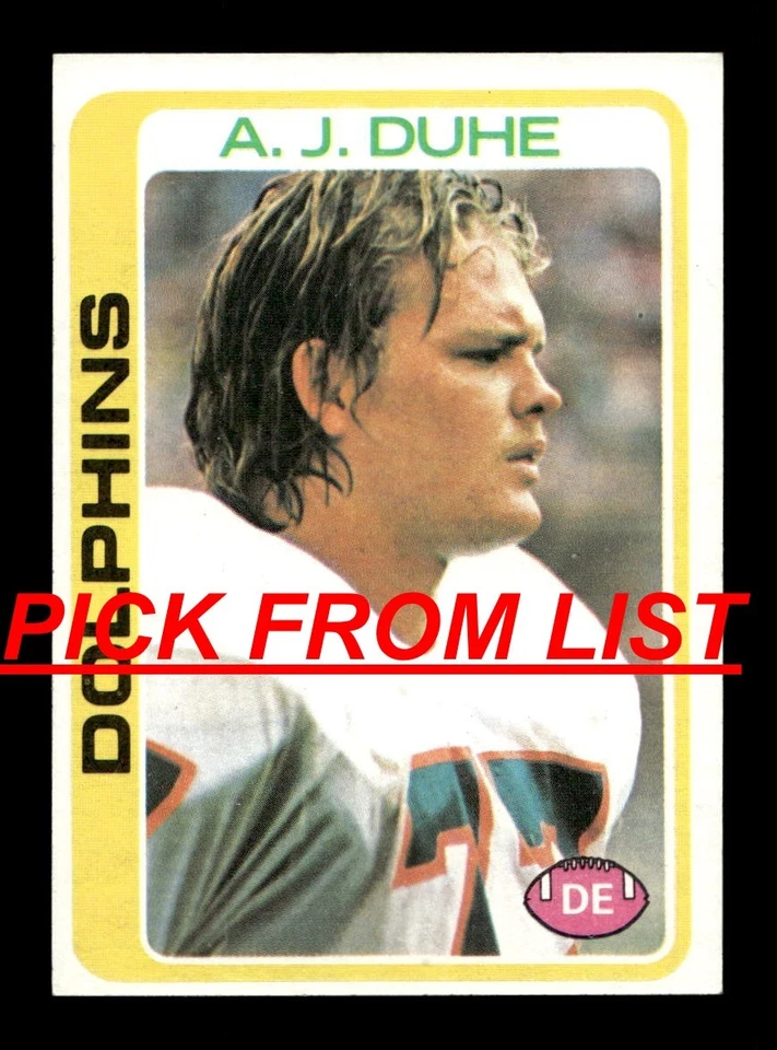 1978 Topps Football #263-527 EX-MT/NM Pick From List ALL PICTURED ss3 - Image 1 of 1