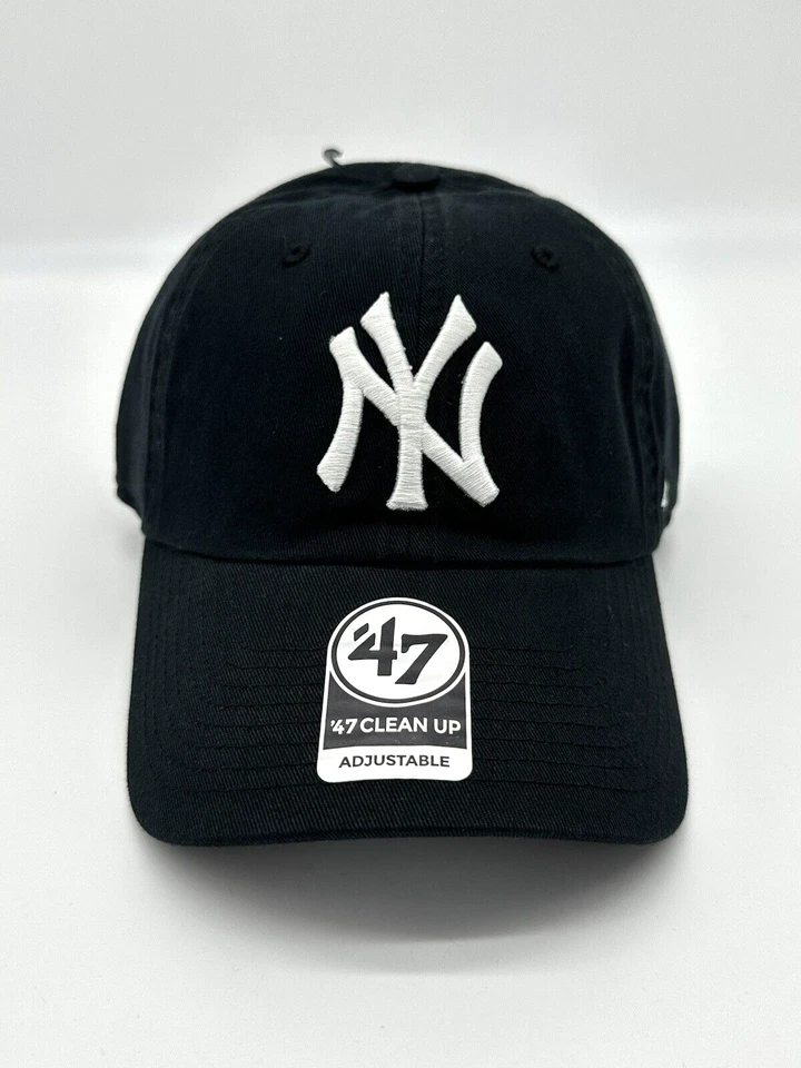 New York Yankees 47’ Clean Up Strapback Hat Adjustable Ball Cap Adult MLB Blue