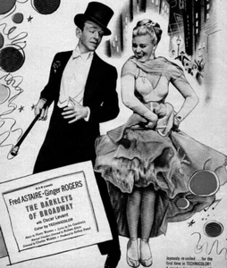 Astaire Rogers Barkleys Of Broadway May 1949 Vintage Print Ad MGM Gershwin - Picture 1 of 2