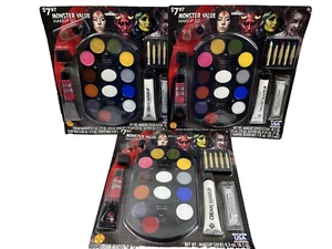 (3) Rubie’s Monster Value Makeup Set Halloween Costume. Minor box wear - Picture 1 of 5
