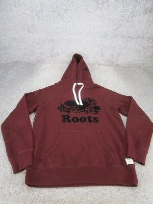 Roots Sweatshirt Womens Small Burgundy Red Cotton Blend Pullover - Image 1 of 4
