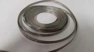 20 Ft' Flat Braided Tinned Copper Wire 3/16" Wide Ground Strap USA - Picture 1 of 1