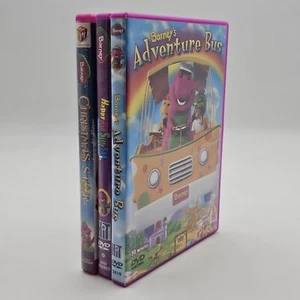Barneys Adventure Bus DVDs Happy Mad Silly Sad & Christmas Star Lot of 3 - Picture 1 of 6