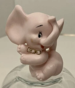 Vintage Norcrest Porzellan Rosa Elefantenrüssel Hergestellt in Japan 3,5 Zoll - Bild 1 von 5