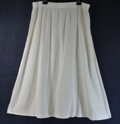 NUEVA Falda de Bolsillo de Lino Orgánico Eileen Fisher Blanca Talla XL #P3479 Foto 1 de 4