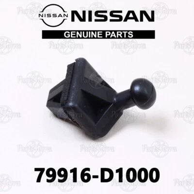 79916-D1000 New Genuine OEM Nissan 240SX VERSA NOTE KICKS Rear Parcel Shelf Hook - Image 1 of 4