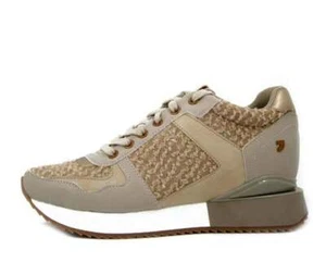 Sneakers Donna 41 Vegan Comode Beige e Rosa Cipria con Zeppa Interna GIOSEPPO - Foto 1 di 5
