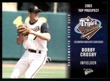 2003 MultiAd Pacific Coast League Bobby Crosby Sacramento River Cats #9